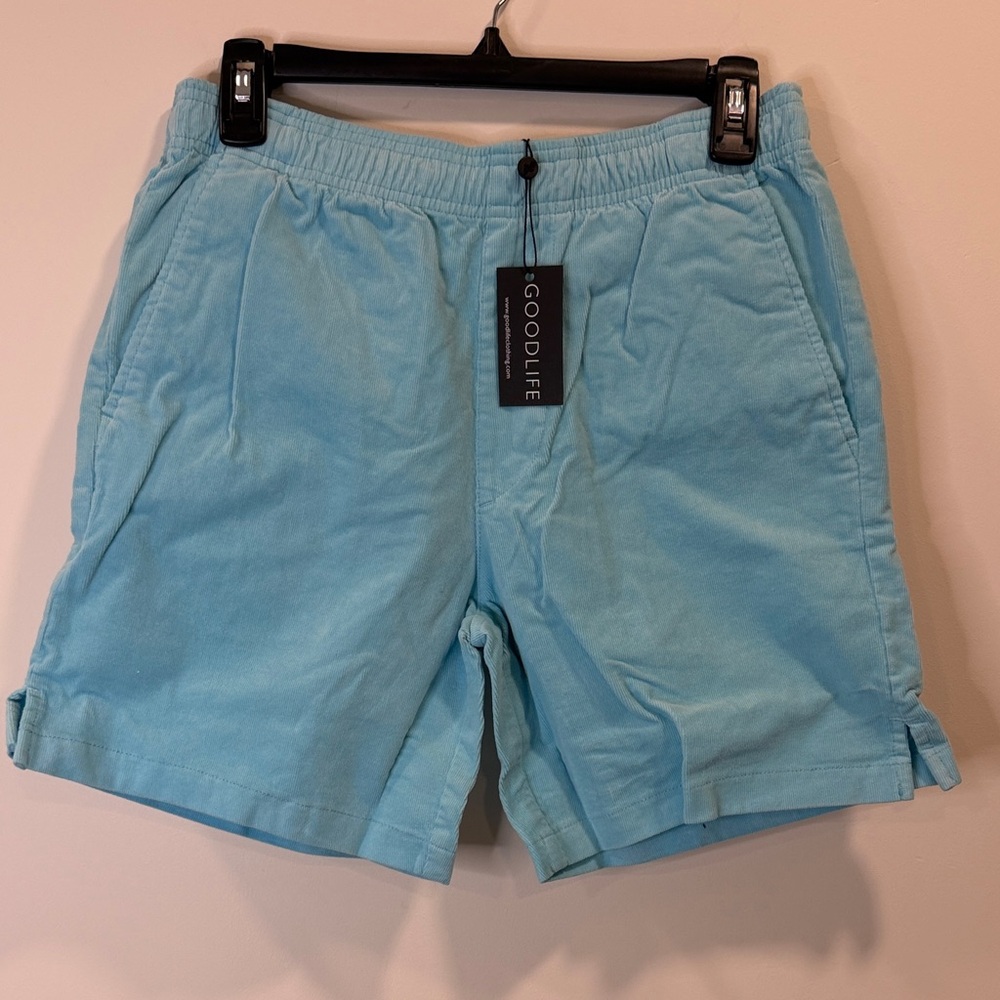 Goodlife Men's Light Blue Athletic Shorts